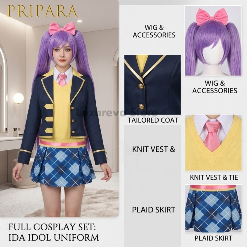 Party Games School - Kostium Cosplay Pripara Manaka Laala, Uroczy