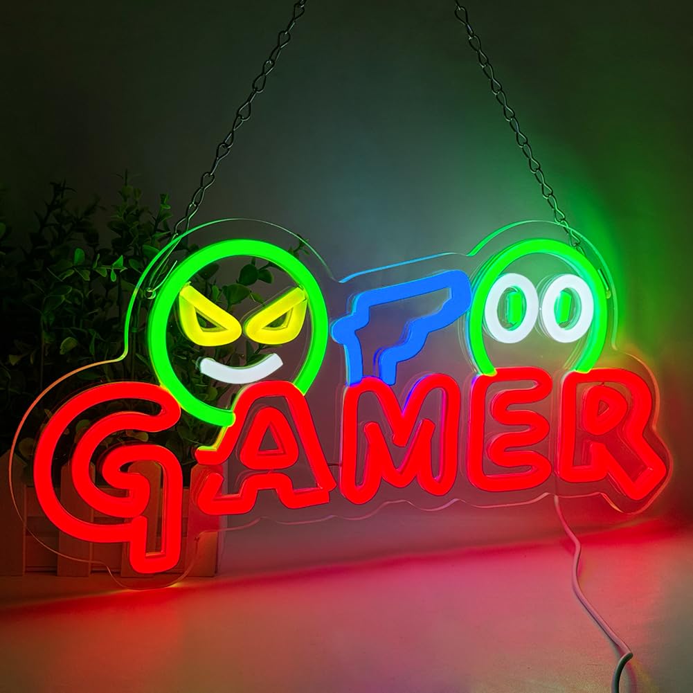Party Games School - Neonowy Znak LED dla Graczy, Kolorowa