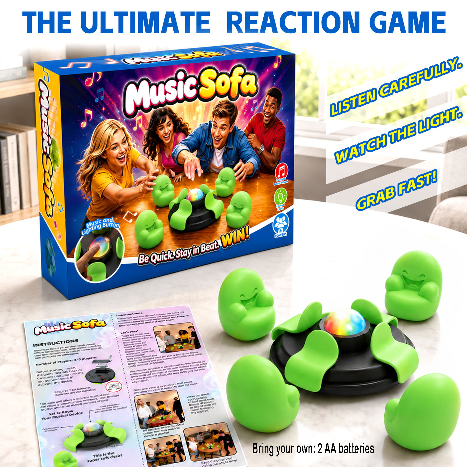 Quick Games Party - Muzyczna gra z krzesłami dla dzieci,