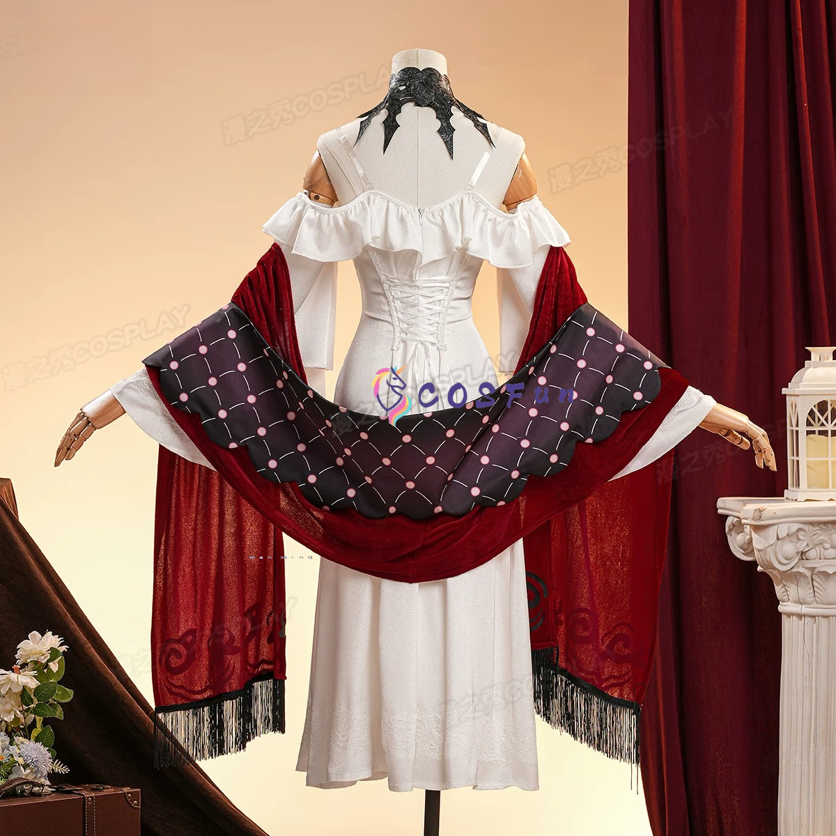 Party Games Christmas - Kostium Cosplay Rosalyne z Genshin Impact,