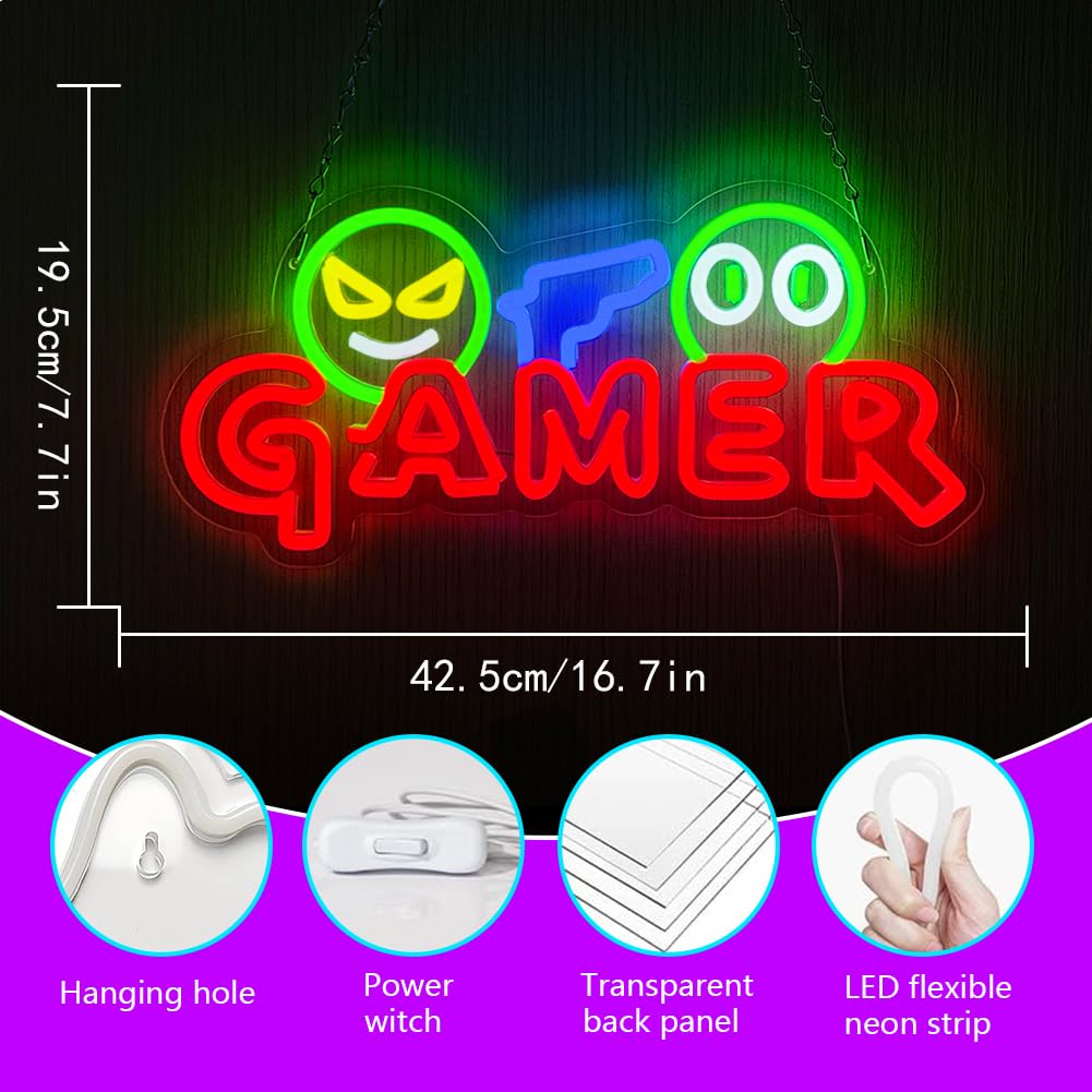 Neonowy Znak LED dla Graczy, K – Party Games School recenzja i cena