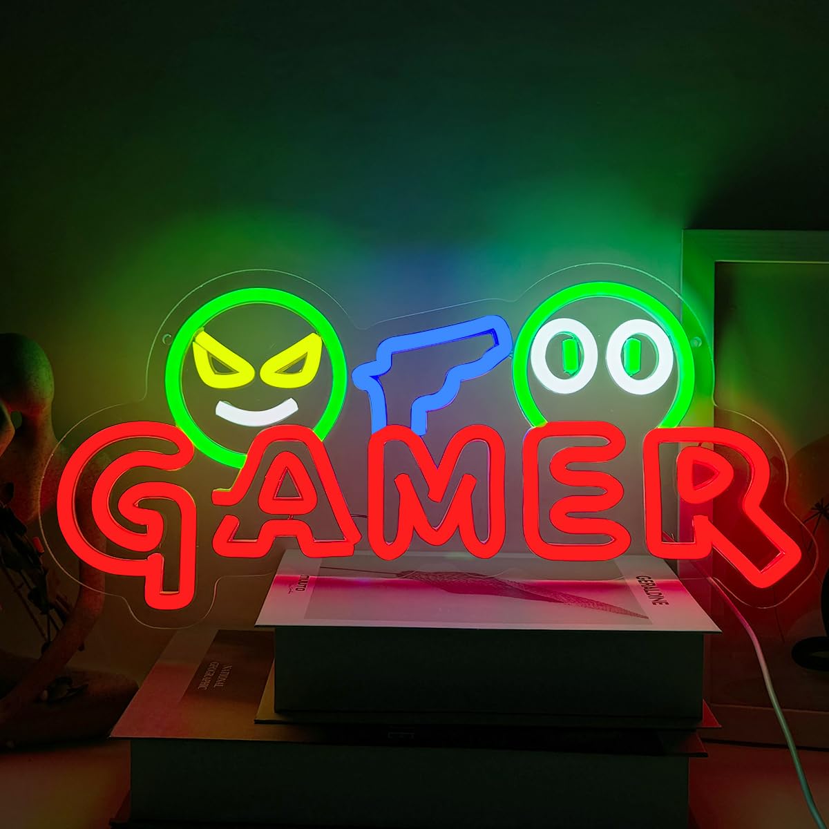 Neonowy Znak LED dla Graczy, K – Party Games School recenzja i cena