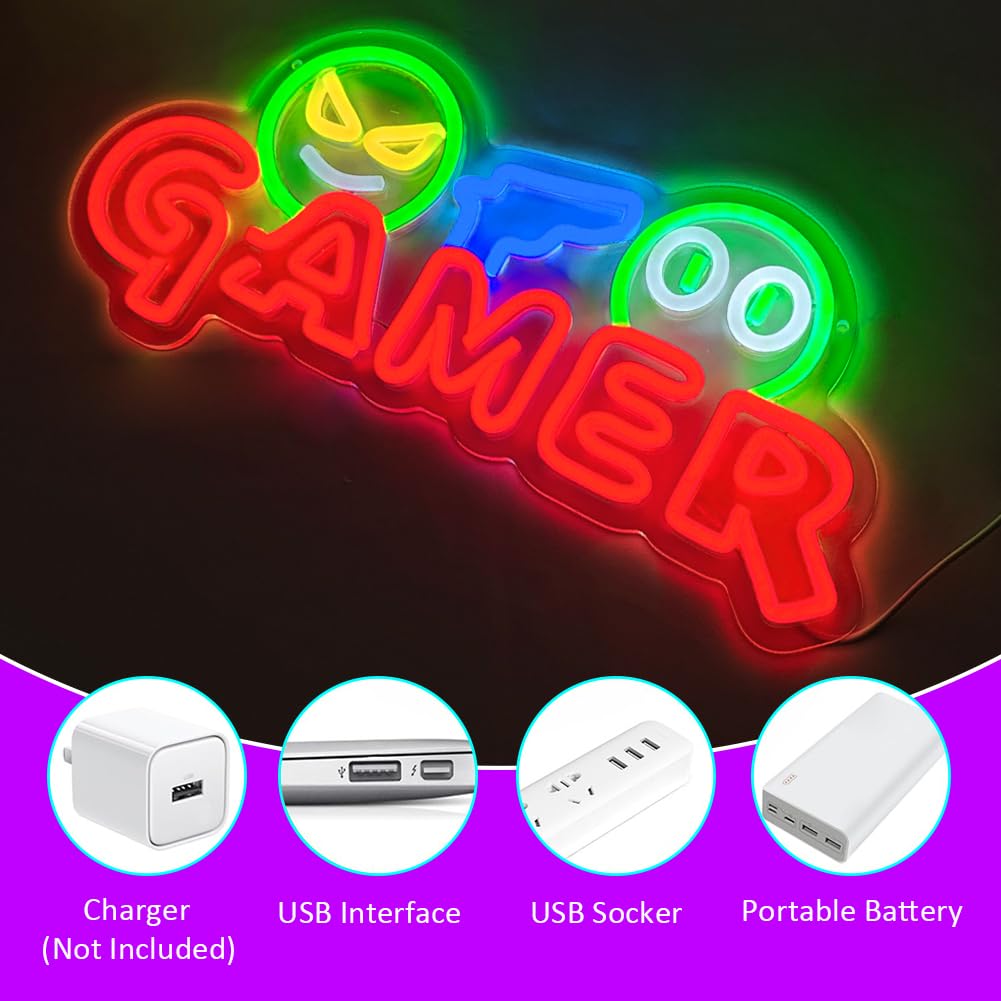 Neonowy Znak LED dla Graczy, K – Party Games School recenzja i cena