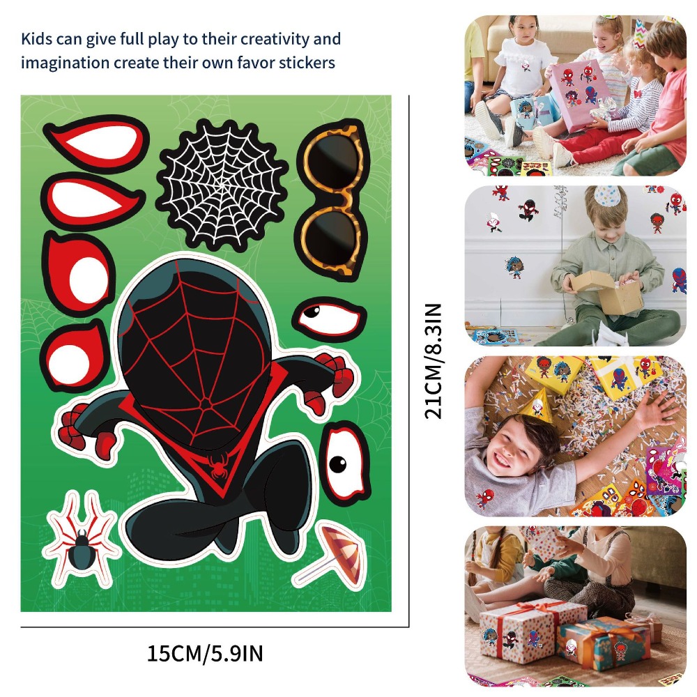 8/24 szt. Naklejki Puzzle Spid – Party Games Quiz recenzja i cena
