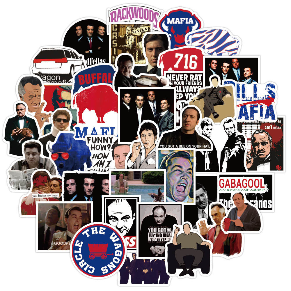 50 sztuk/paczka Mafia naklejki – Party Games Mafia recenzja i cena