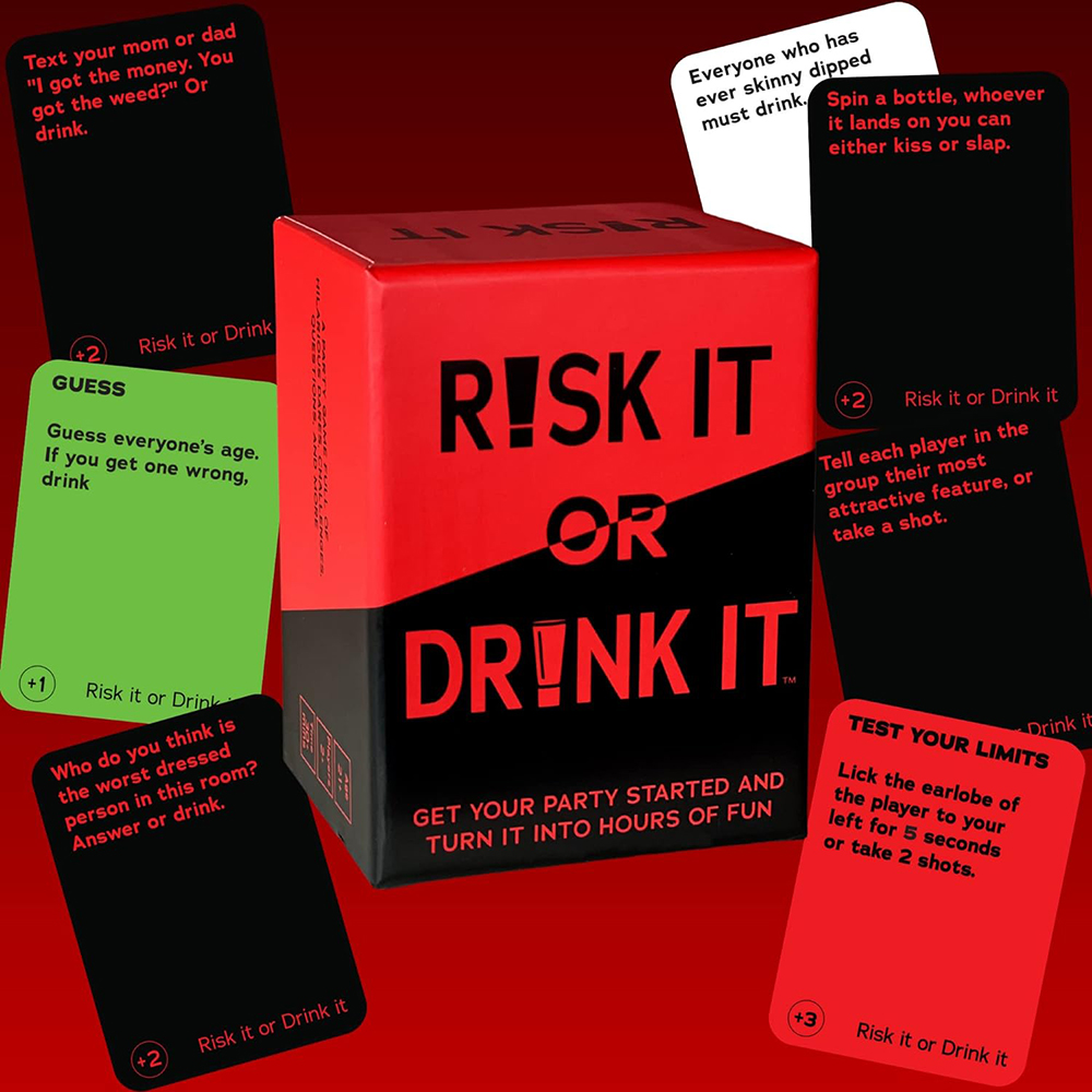 Risk It Or Drink It Fun Party  – Party Games Questions For Adults recenzja i cena