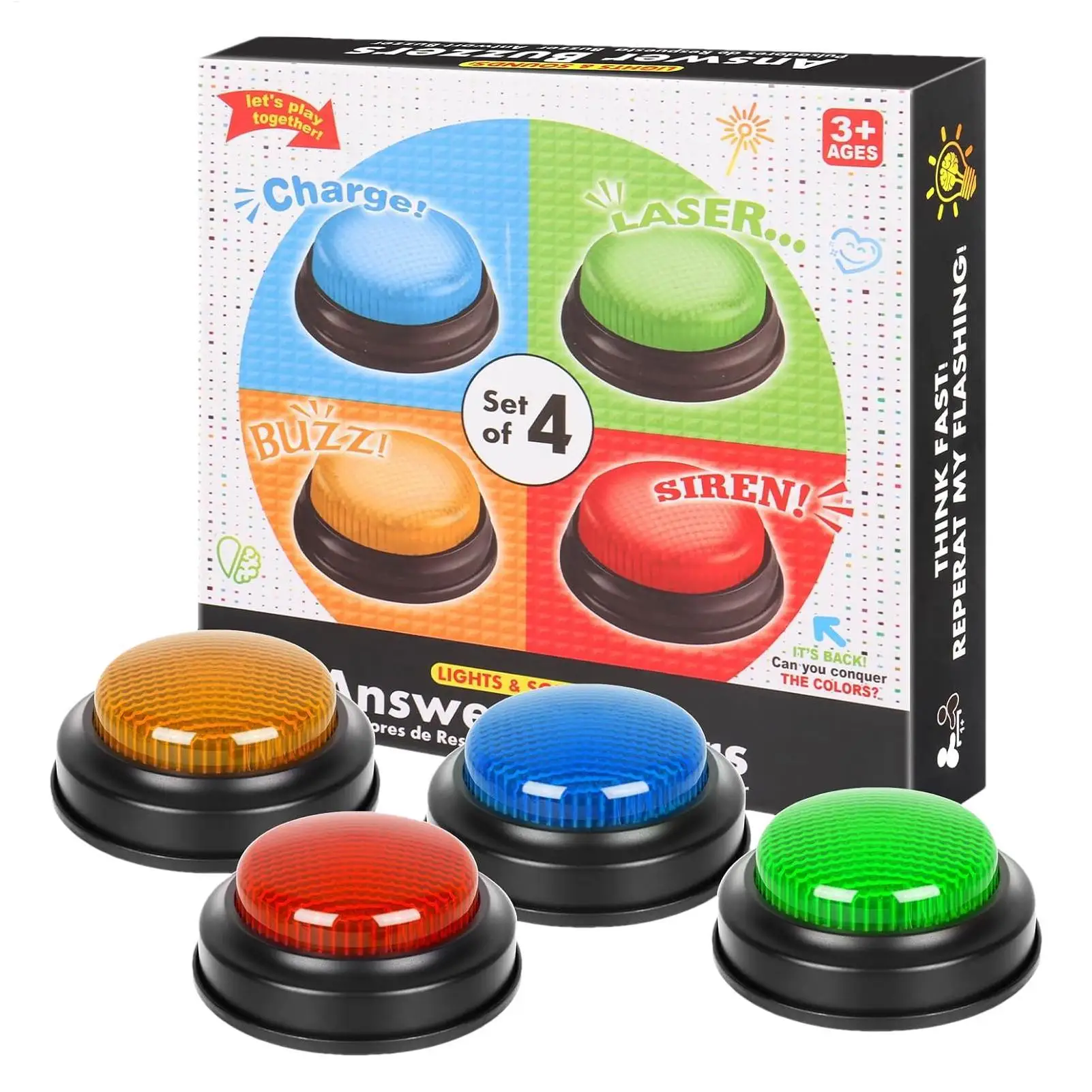 Gra Buzzer – 4-częściowy zesta – Quick Games Party recenzja i cena