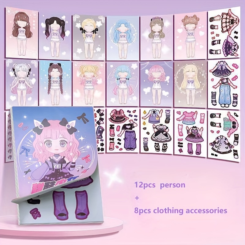 Dress Up Sticker Book Girl Sti – Book Party Games recenzja i cena
