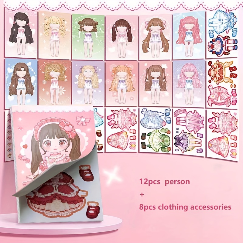 Dress Up Sticker Book Girl Sti – Book Party Games recenzja i cena